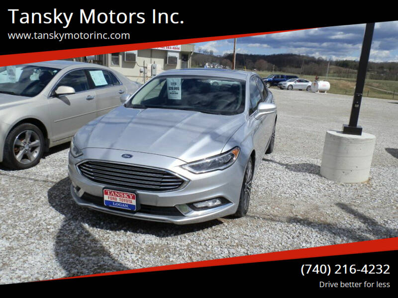 2018 Ford Fusion for sale at Tansky Motors Inc. in Rockbridge OH