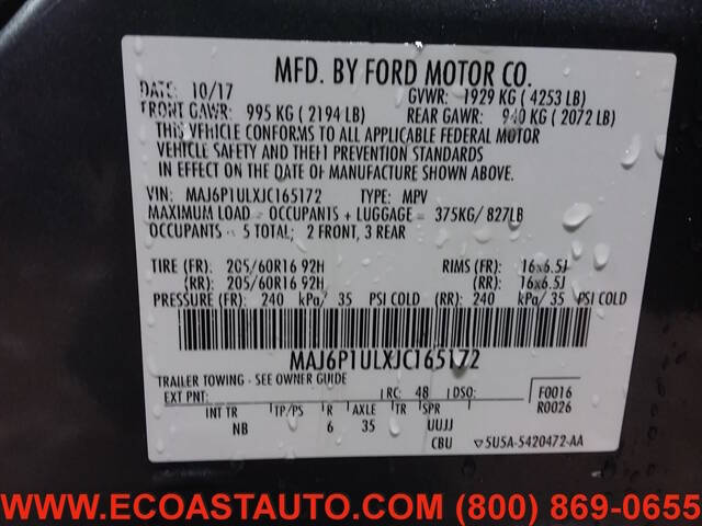 2018 Ford EcoSport SE