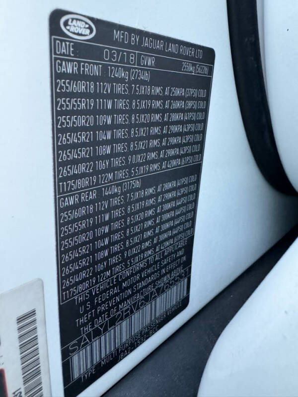 2018 Land Rover Range Rover Velar P380 R-Dynamic SE