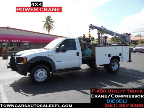 2007 Ford F-450 Super Duty for sale at Town Cars Auto Sales in West Palm Beach FL