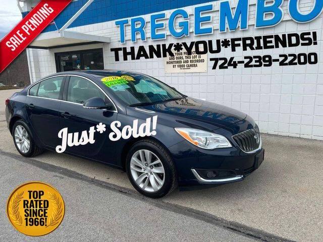 2016 Buick Regal for sale at TREGEMBO MOTORS in Bentleyville PA
