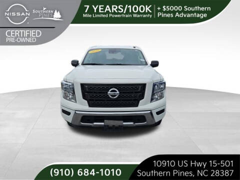 2021 Nissan Titan for sale at PHIL SMITH AUTOMOTIVE GROUP - Pinehurst Nissan Kia in Southern Pines NC