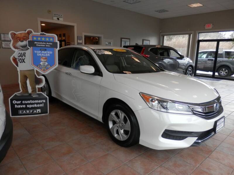 2016 Honda Accord for sale at ABSOLUTE AUTO CENTER in Berlin CT