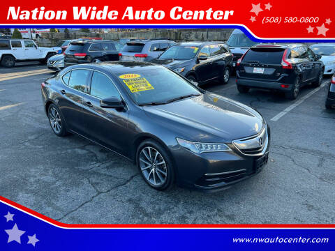 2015 Acura TLX for sale at Nation Wide Auto Center in Brockton MA