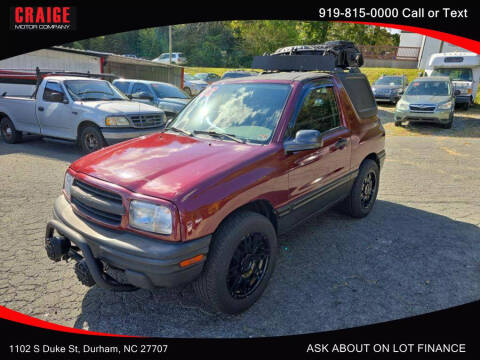 2002 Chevrolet Tracker for sale at CRAIGE MOTOR CO in Durham NC