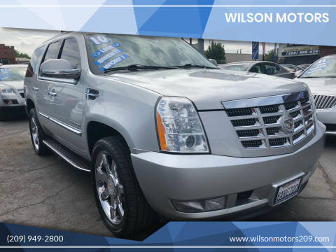 2010 Cadillac Escalade for sale at WILSON MOTORS in Stockton CA