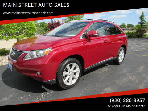 2011 Lexus RX 350 for sale at MAIN STREET AUTO SALES in Neenah WI