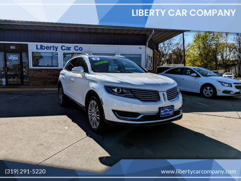 2016 Lincoln MKX for sale at Liberty Car Company in Waterloo IA