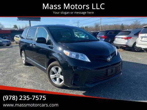 2019 Toyota Sienna for sale at Mass Motors LLC in Worcester MA