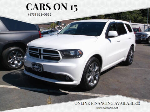 2018 Dodge Durango for sale at Cars On 15 in Lake Hopatcong NJ