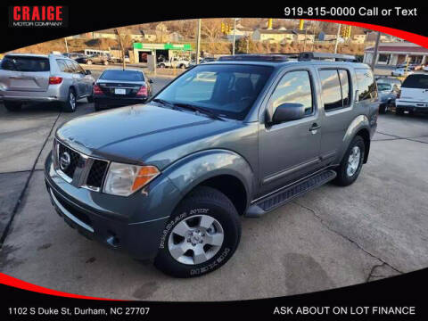 2006 Nissan Pathfinder for sale at CRAIGE MOTOR CO in Durham NC