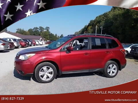 2014 Subaru Forester for sale at Titusville Motor Company in Titusville PA