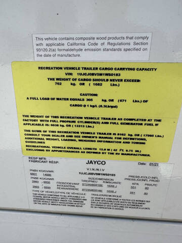 2021 Jayco Eagle 357MDOK