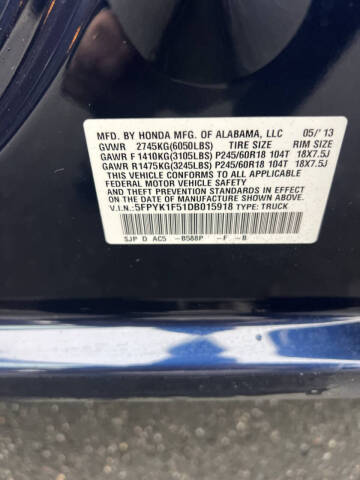 2013 Honda Ridgeline RTL