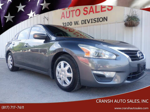 2015 Nissan Altima for sale at CRANSH AUTO SALES, INC in Arlington TX