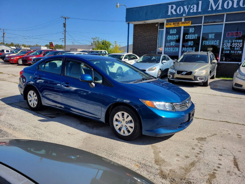 2012 Honda Civic for sale at Royal Motors - 33 S. Byrne Rd Lot in Toledo OH