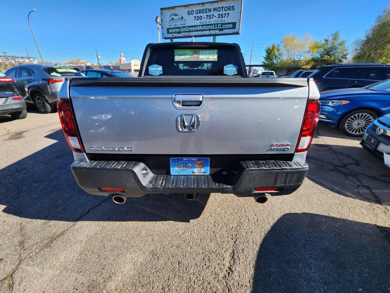 2021 Honda Ridgeline for sale at GO GREEN MOTORS in Lakewood, CO