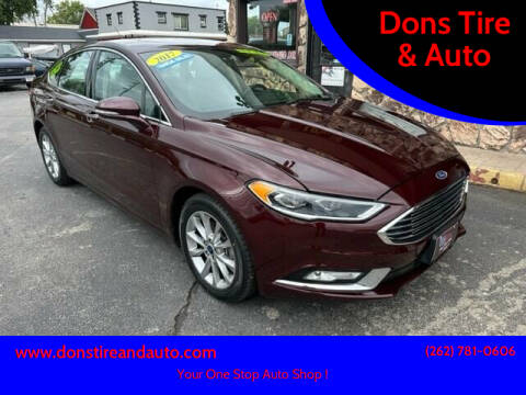 2017 Ford Fusion for sale at Dons Tire & Auto in Butler WI