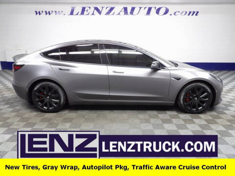 2022 Tesla Model 3 for sale at LENZ TRUCK CENTER in Fond Du Lac WI
