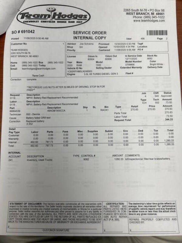 2020 RAM 1500 Limited
