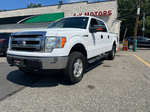 2013 Ford F-150 for sale at A-K Motors and Repair in Tewksbury MA