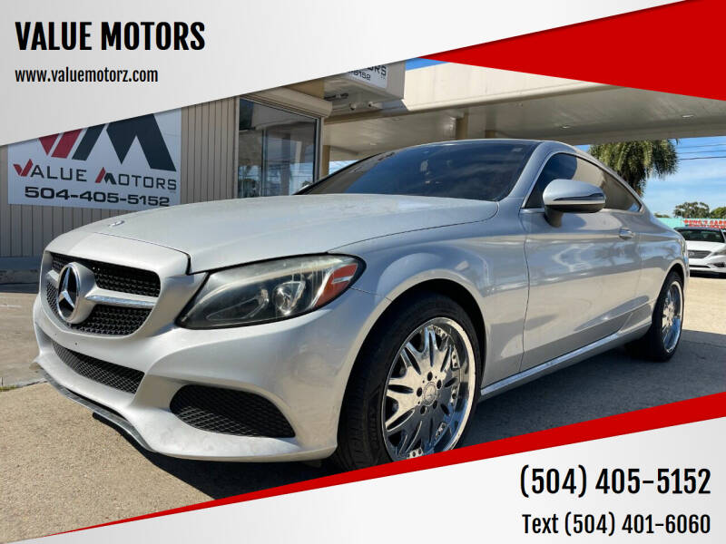 2017 Mercedes-Benz C-Class for sale at VALUE MOTORS in Kenner LA