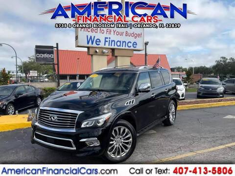 2017 Infiniti QX80 for sale at American Financial Cars in Orlando FL