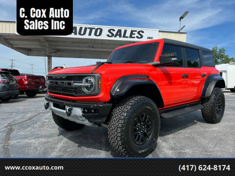 2022 Ford Bronco for sale at C. Cox Auto Sales Inc in Joplin MO
