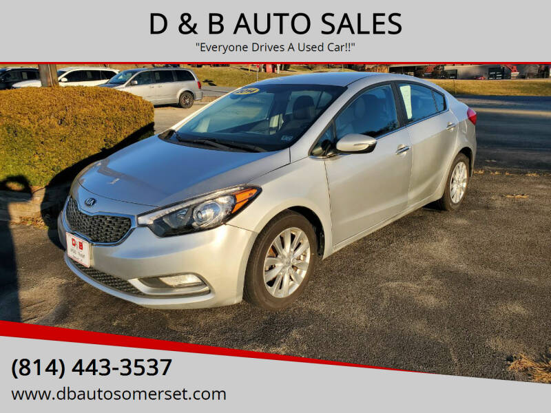 2014 Kia Forte for sale at D & B AUTO SALES in Somerset PA
