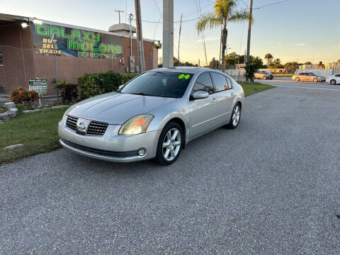 2004 Nissan Maxima for sale at Galaxy Motors Inc in Melbourne FL