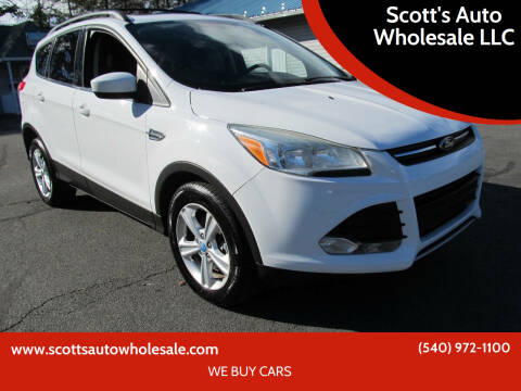 2013 Ford Escape for sale at Scott's Auto Wholesale LLC in Locust Grove VA