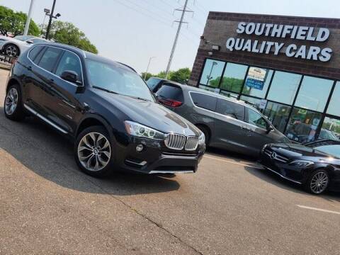 2017 BMW X3 for sale at SOUTHFIELD QUALITY CARS in Detroit MI