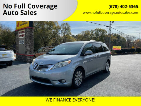 2011 Toyota Sienna for sale at No Full Coverage Auto Sales in Austell GA