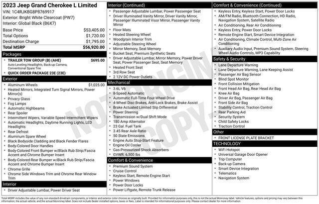 2023 Jeep Grand Cherokee L Limited