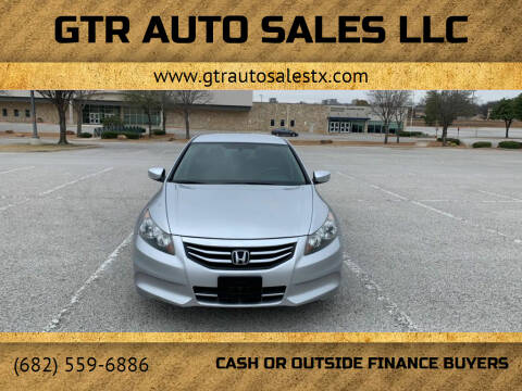 2012 Honda Accord for sale at GTR Auto Sales LLC in Haltom City TX