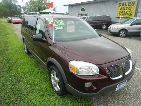 2006 Pontiac Montana SV6 for sale at Dales Auto Sales in Hutchinson MN