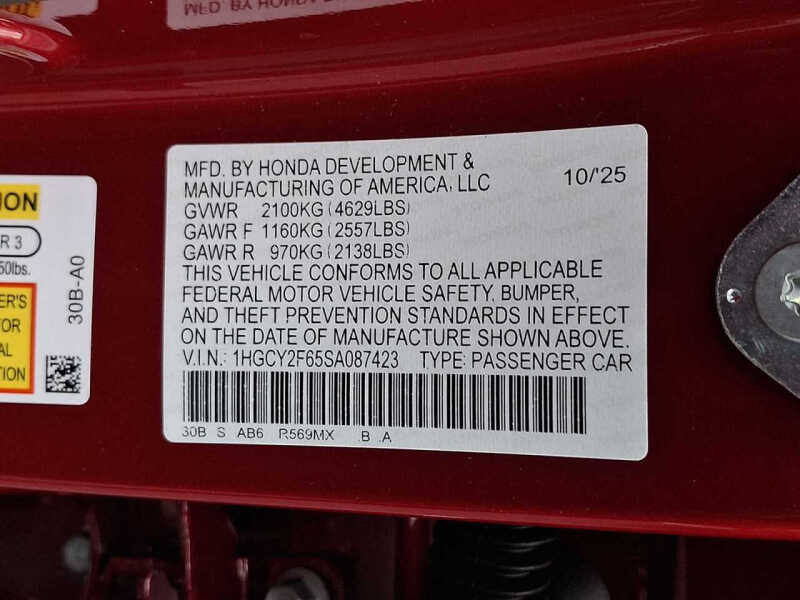 2025 Honda Accord Hybrid EX-L