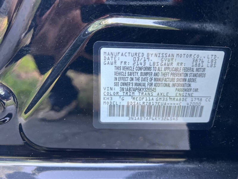 2019 Nissan Sentra SR
