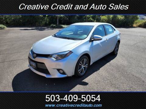 2016 Toyota Corolla for sale at Creative Credit & Auto Sales in Salem OR