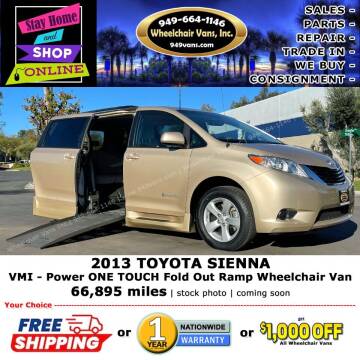 2013 Toyota Sienna for sale at Wheelchair Vans Inc in Laguna Hills CA
