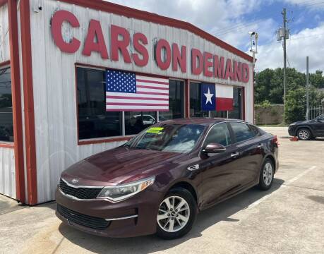 2016 Kia Optima for sale at Cars On Demand 2 in Pasadena TX