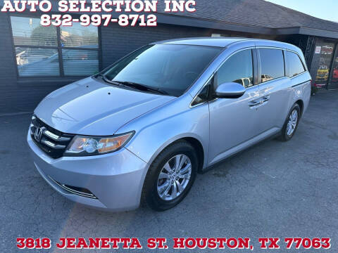 2015 Honda Odyssey for sale at Auto Selection Inc. in Houston TX