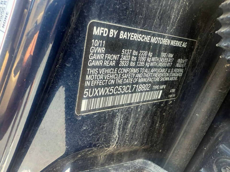 2012 BMW X3 xDrive28i