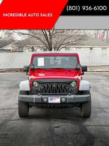 2011 Jeep Wrangler for sale at INCREDIBLE AUTO SALES in Bountiful UT