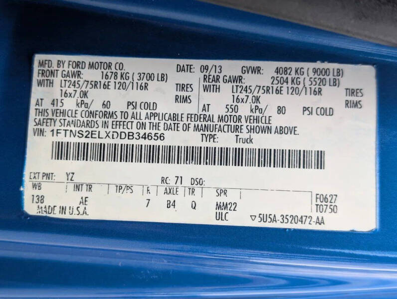 2013 Ford E-Series E-250