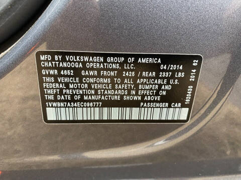 2014 Volkswagen Passat 2.0L TDI SE