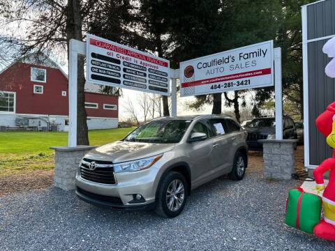 2015 Toyota Highlander for sale at Caulfields Family Auto Sales in Bath PA