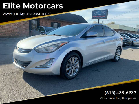 2014 Hyundai Elantra for sale at Elite Motorcars in Smyrna TN