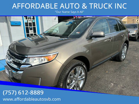 2013 Ford Edge for sale at AFFORDABLE AUTO & TRUCK INC in Virginia Beach VA