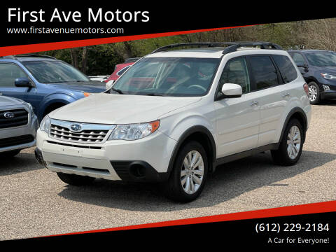2012 Subaru Forester for sale at First Ave Motors in Shakopee MN